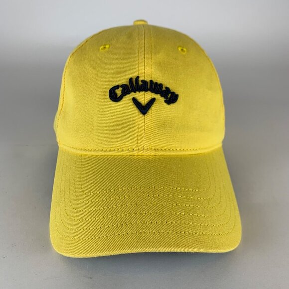 Callaway Golf Unisex Yellow Relaxed Fit Strapback Adjustable Hat - Picture 2 of 5